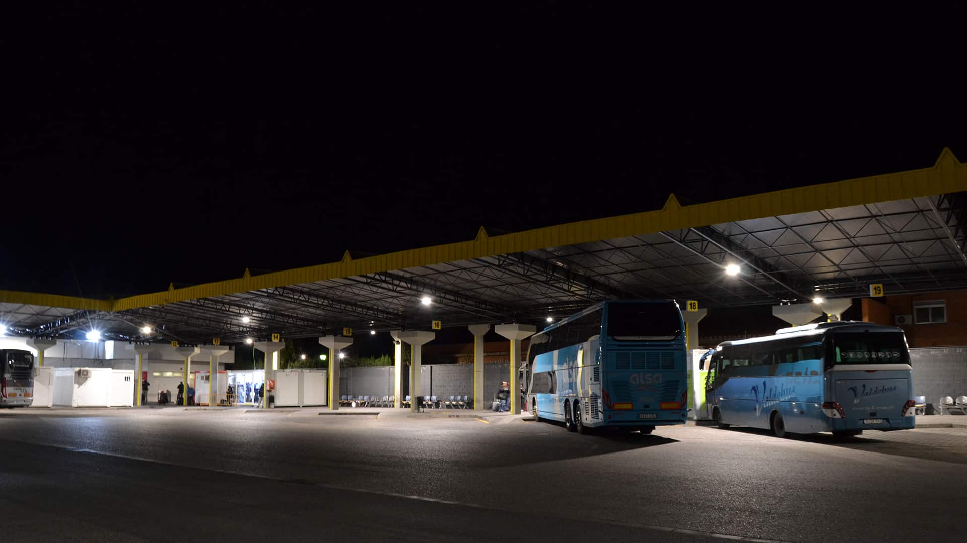 Estación de Autobuses de Albacete. JR Instalaciones Eléctricas & JISO Iluminación