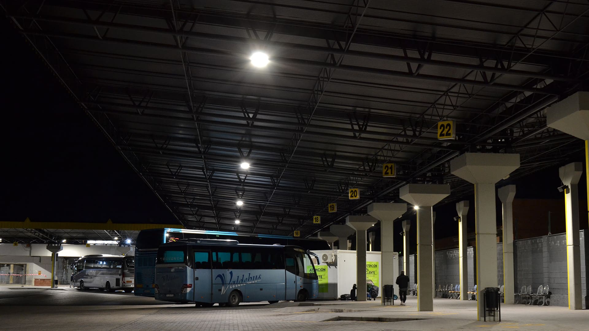 Estación de Autobuses de Albacete. JR Instalaciones Eléctricas & JISO Iluminación