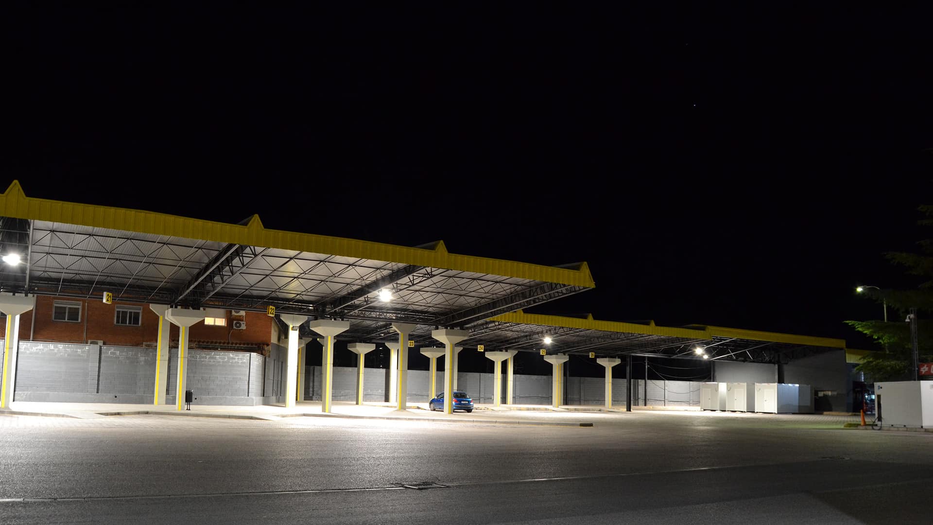 Estación de Autobuses de Albacete. JR Instalaciones Eléctricas & JISO Iluminación