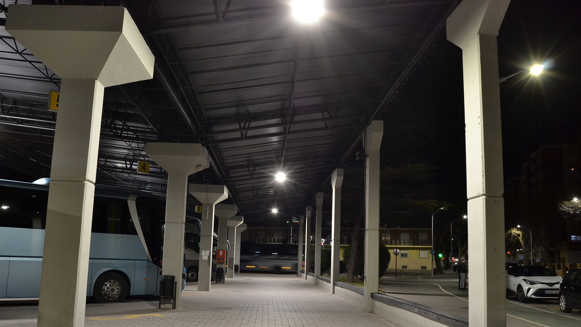 Estación de Autobuses de Albacete. JR Instalaciones Eléctricas & JISO Iluminación